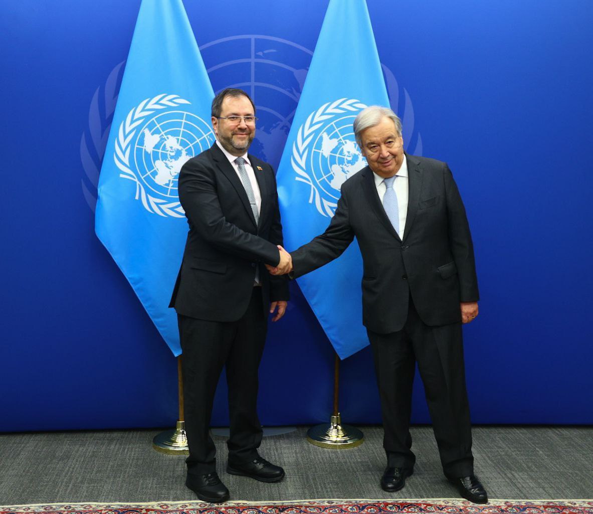 Canciller Yván Gil y secretario de ONU António Guterres se reúnen en Nueva York