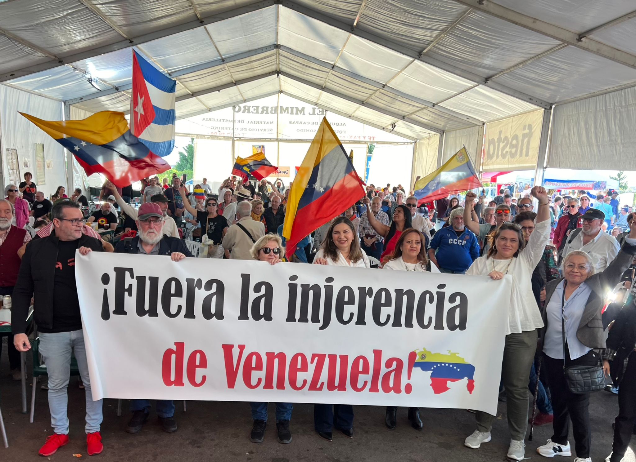 Organizaciones sociales exigen desde Madrid fin de injerencia contra Venezuela