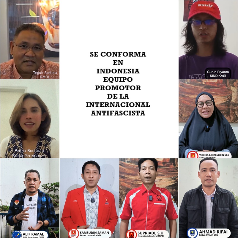En Indonesia se conforma equipo promotor de Internacional Antifascista