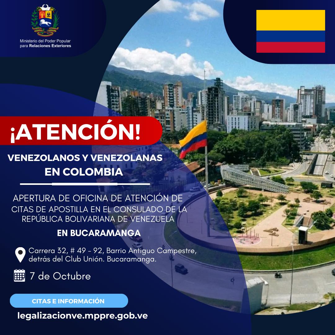 Consulado en Bucaramanga abrirá oficina para atender citas de apostilla