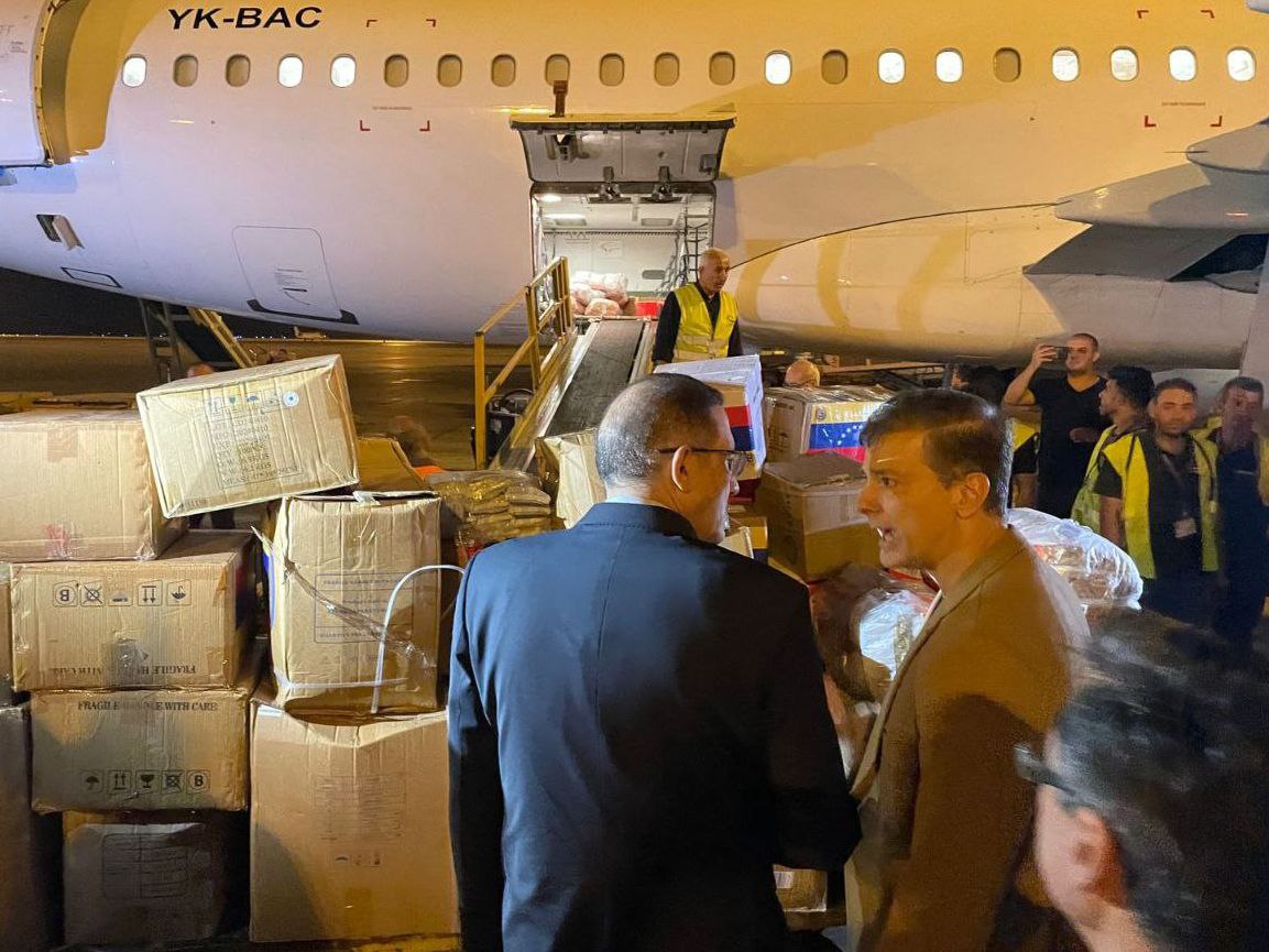 Ayuda humanitaria enviada por Venezuela al Líbano y Siria arribó a Damasco