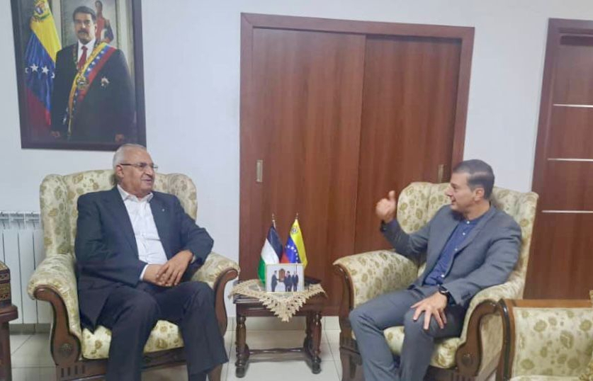 Embajador en Siria se reúne con líder del Frente para la Liberación de Palestina