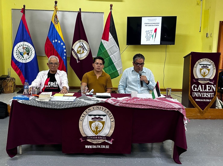 Embajada en Belice coordina acto de solidaridad con Palestina