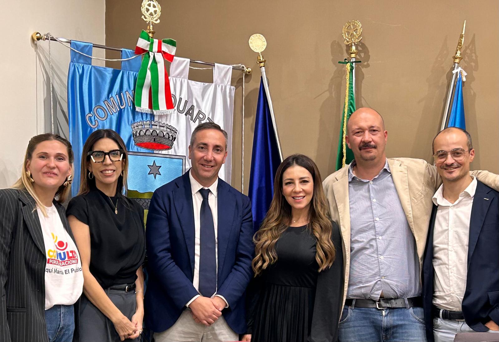 Misión en Italia se reúne con Alcalde de Quarto y auspicia colaboración cultural