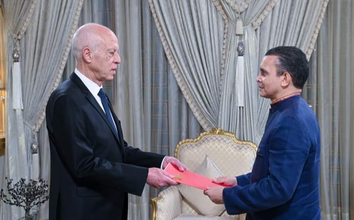 Embajador Reinaldo Bolívar presentó Cartas Credenciales al Presidente de Túnez