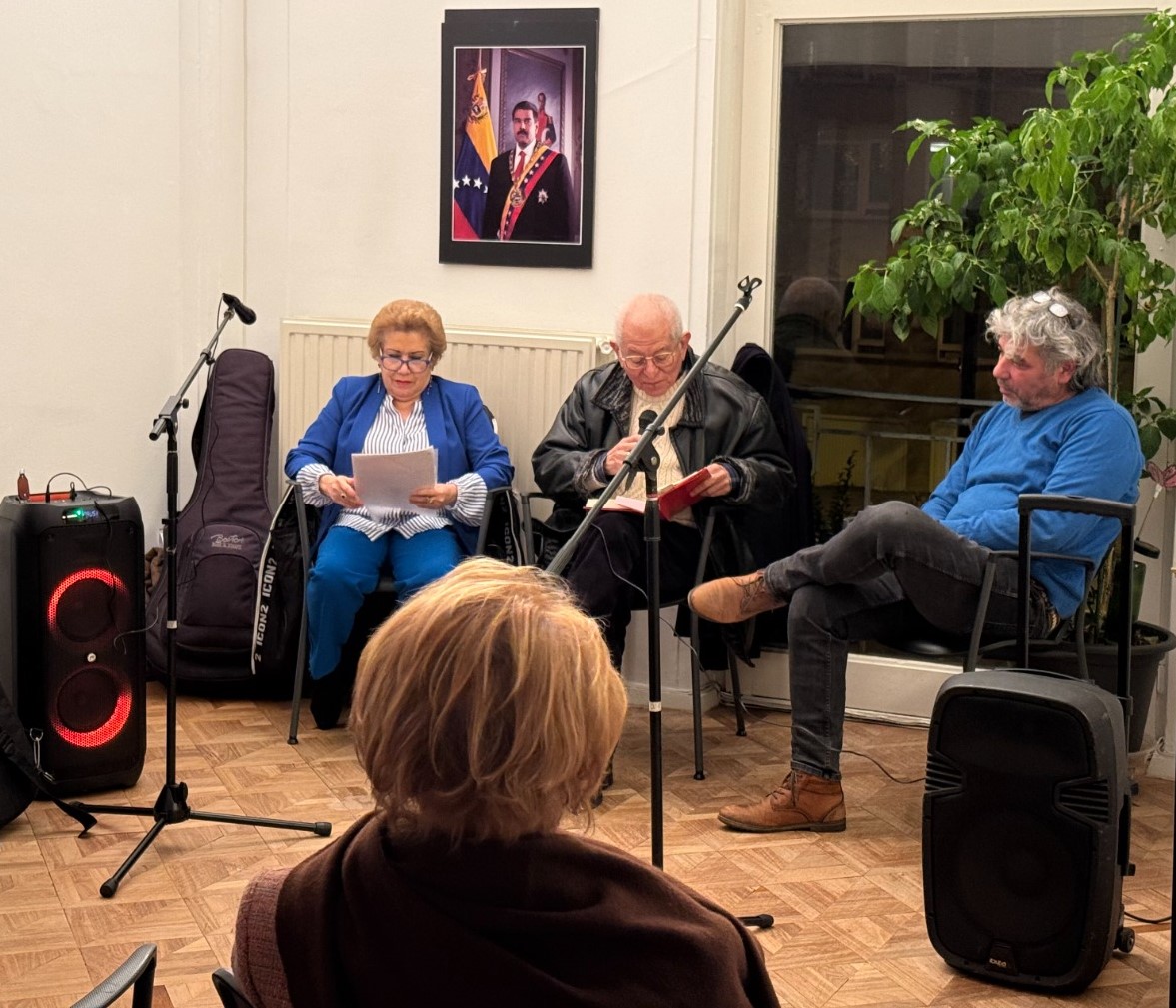 Realizada “Noche de Poetas” en Misión de Venezuela ante la UE en Bruselas