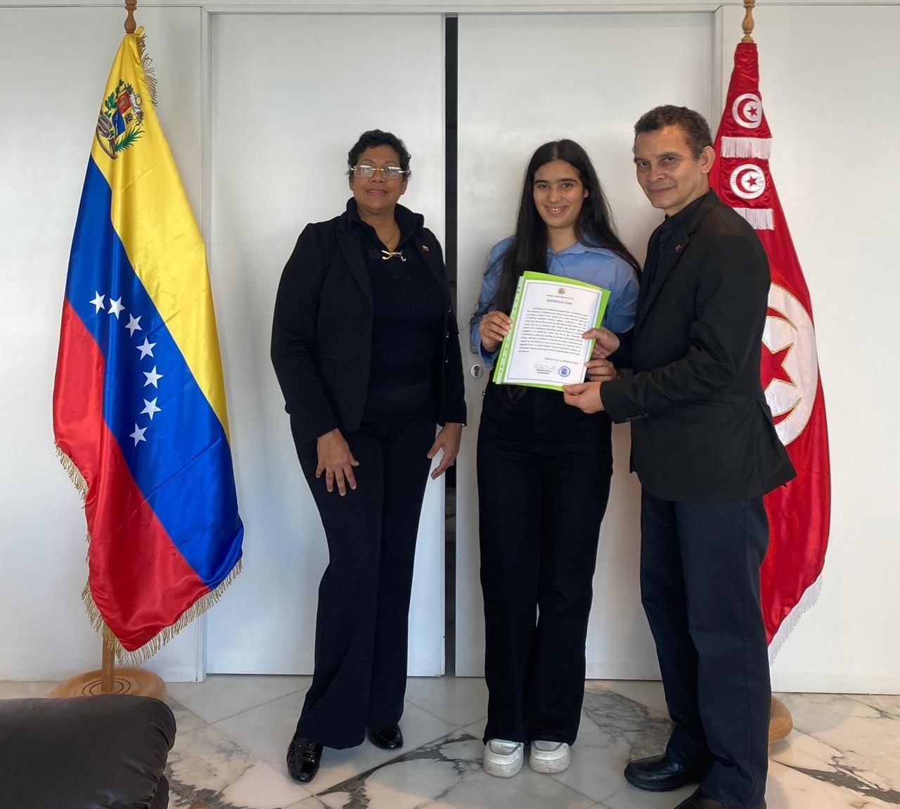 Embajada de Venezuela en Túnez concluye programa de pasantías estudiantiles 2024