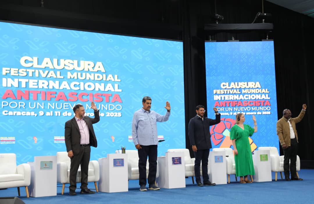 Presidente Maduro clausuró Festival Mundial de la Internacional Antifascista