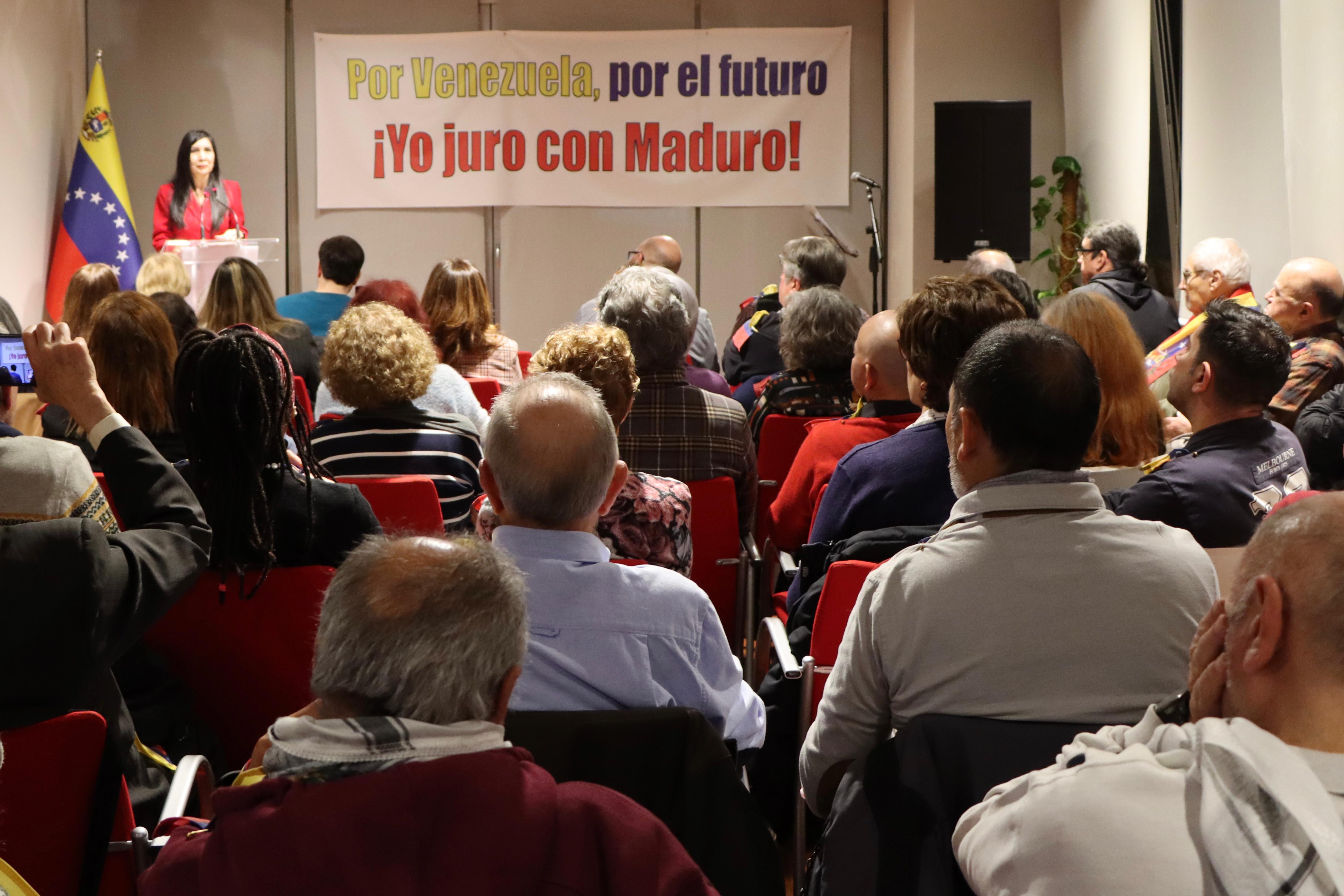 La solidaridad con Venezuela se vuelca en Madrid con el presidente Maduro