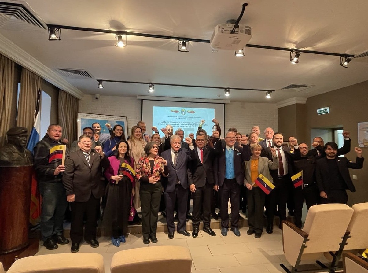 Embajada en Rusia celebra 33° Aniversario de la Rebelión Cívico-Militar del 4F