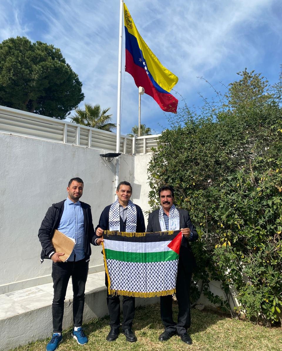Palestinos en Túnez agradecen el apoyo incondicional de Venezuela a su pueblo