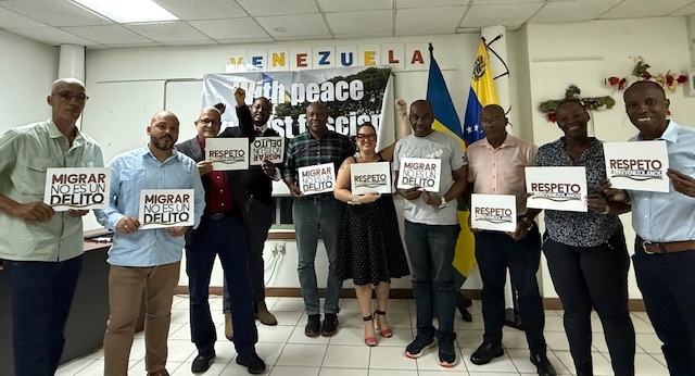 Movimientos de San Vicente y las Granadinas firman declaración a favor de migrantes venezolanos
