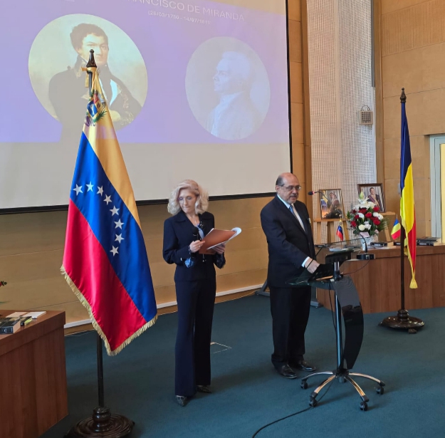Embajada en Rumanía conmemora 275° Aniversario del Natalicio de Miranda y Día del Patrimonio Cultural