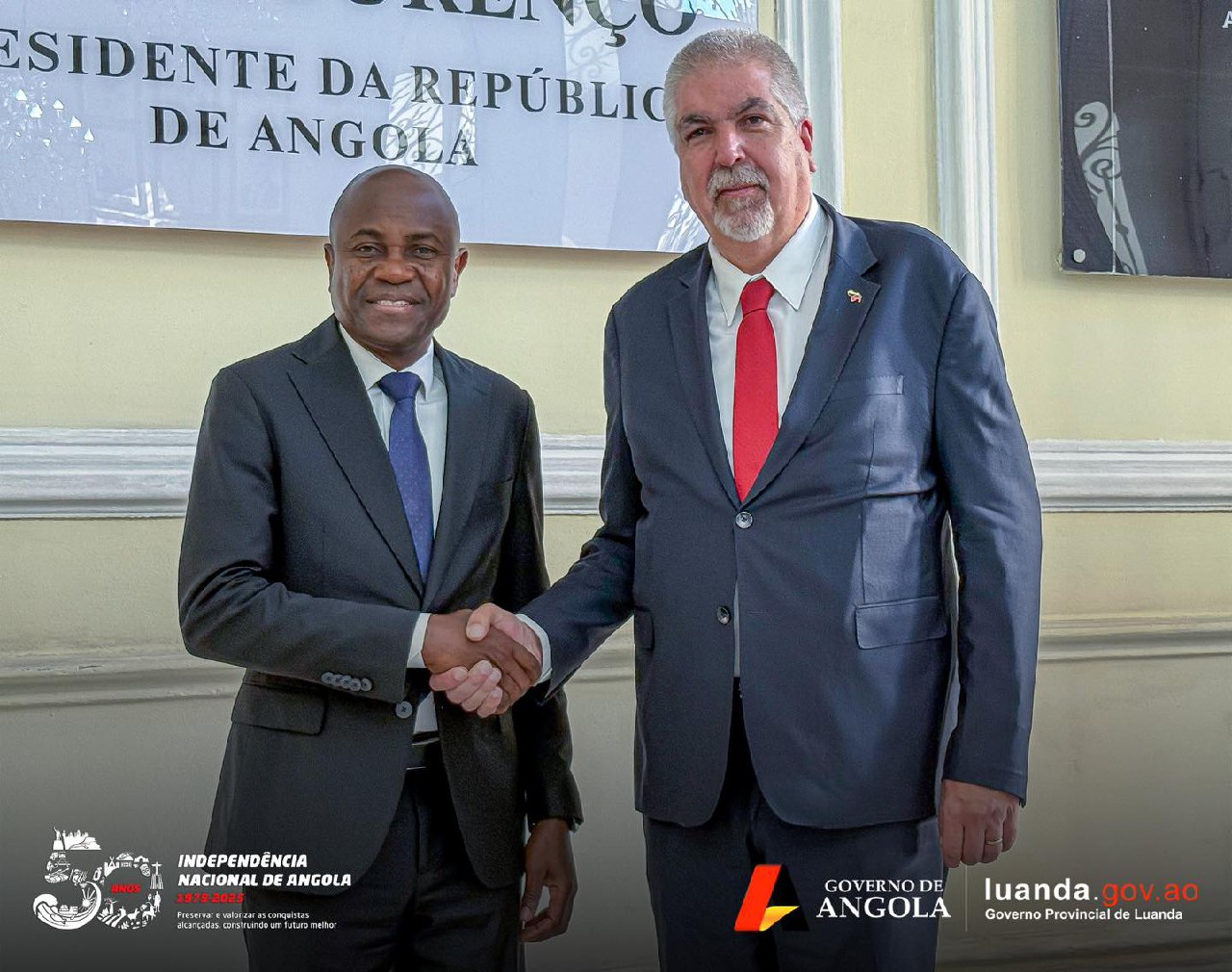 Viceministro Pimentel se reúne con Vicegobernador para el Sector Político y Social de Luanda