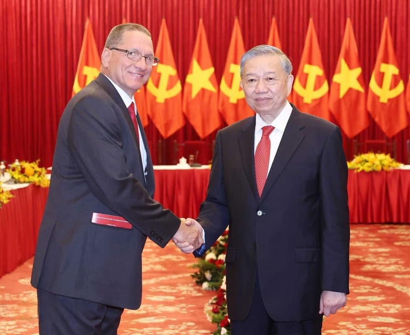 Vicepresidente de Economía Productiva del PSUV sostiene encuentros con dirigentes del Partido Comunista de Vietnam