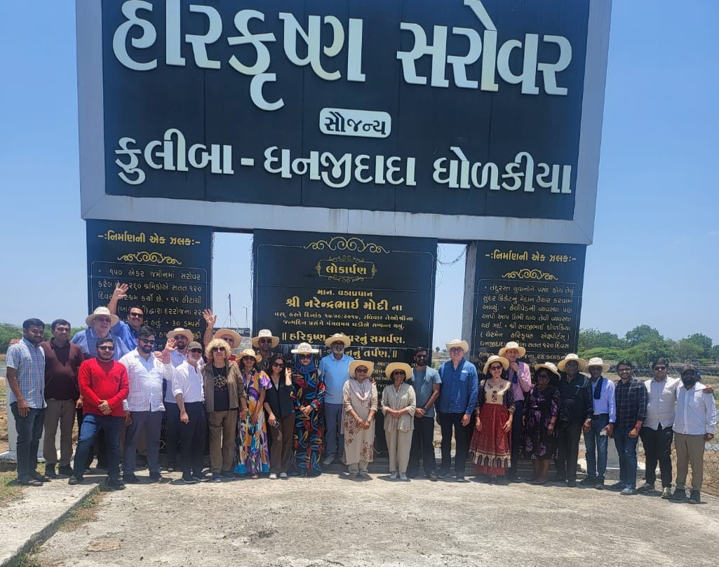 Embajadora en India constata conservación del río Gangadiyo durante gira diplomática