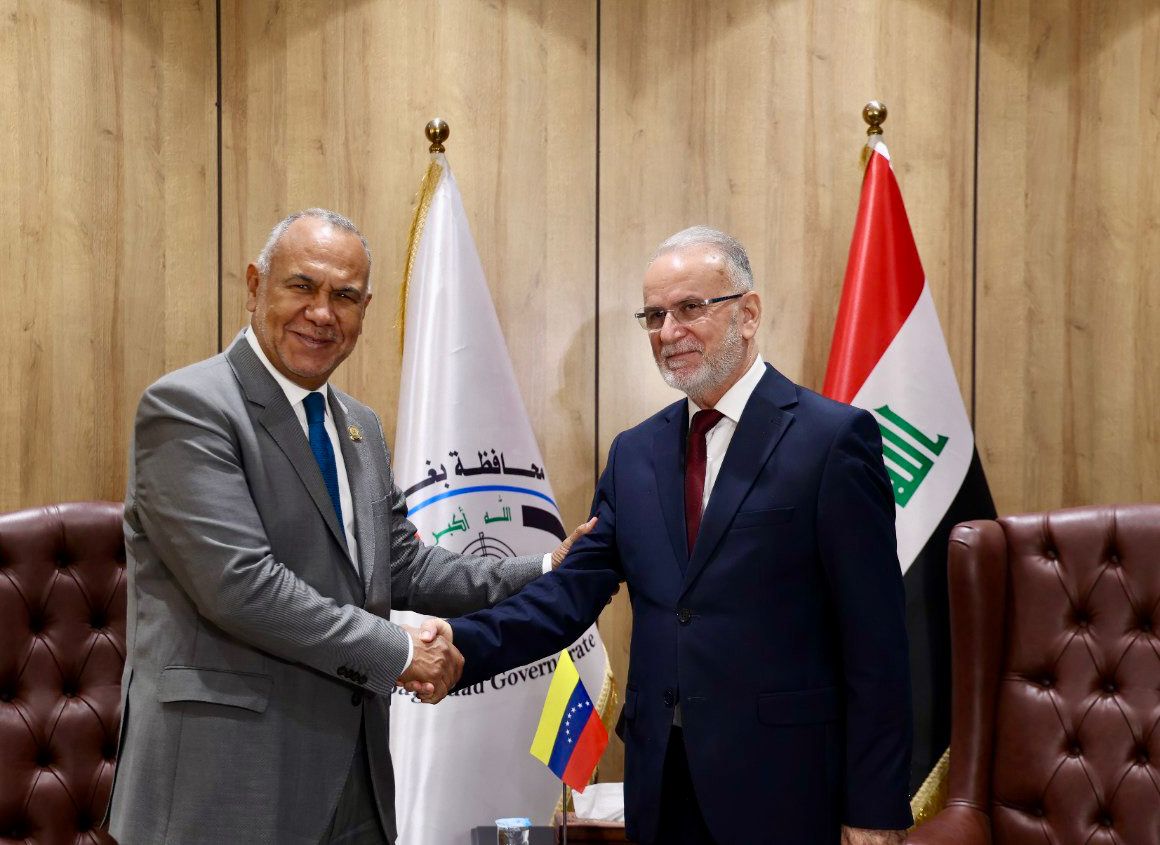 Gobernador de Bagdad recibe al Embajador de Venezuela