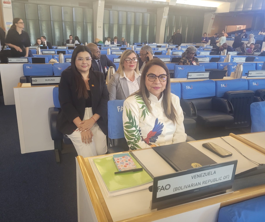 Venezuela aboga en la FAO por sistemas agroalimentarios soberanos, equitativos y libres de medidas coercitivas