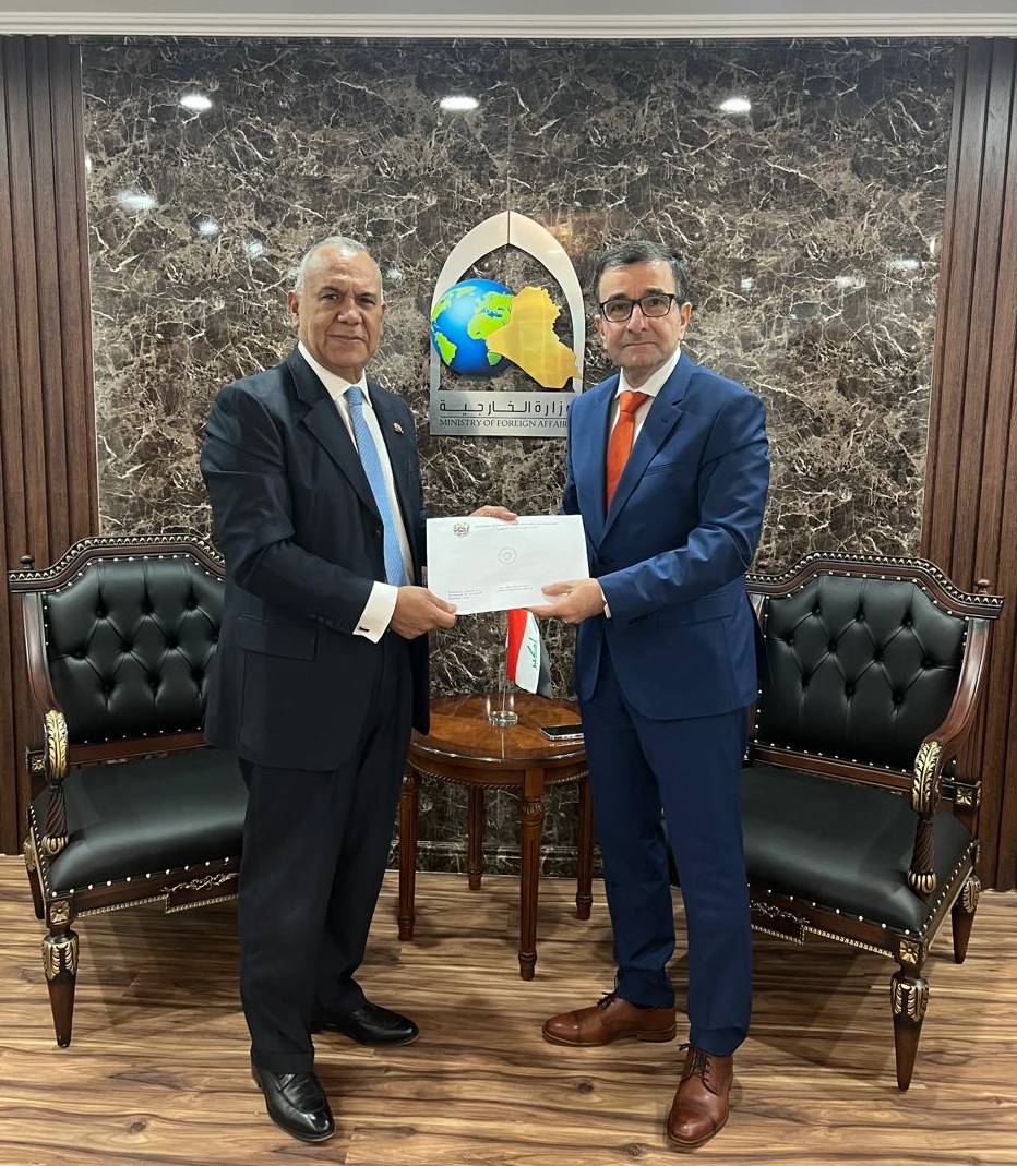 Embajador consigna ante Cancillería de Irak iniciativa de convocar Cumbre Mundial por la Paz