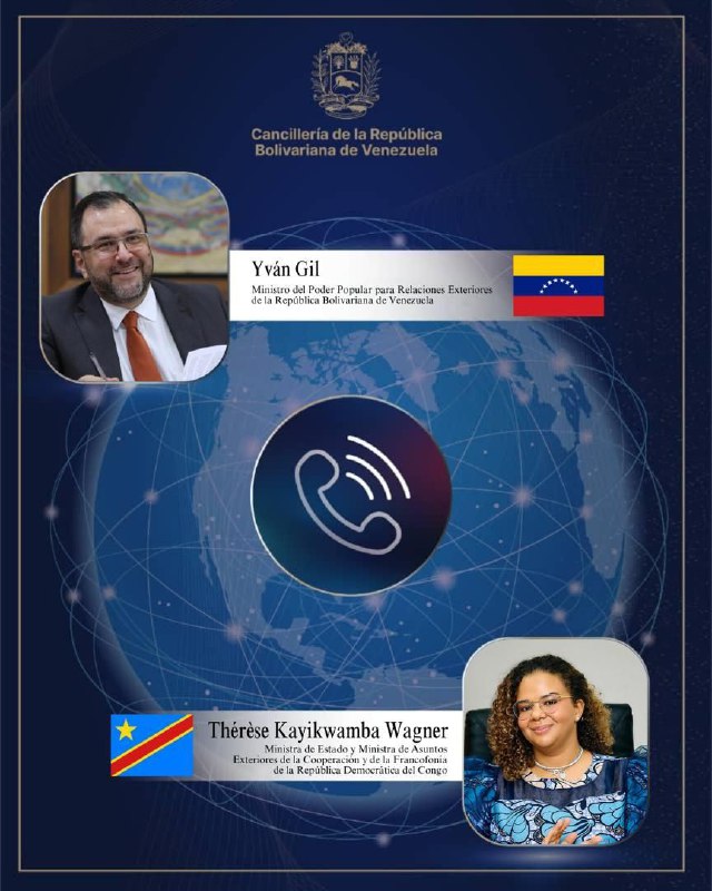 Venezuela y República Democrática del Congo abordan convocatoria a Cumbre por la Paz