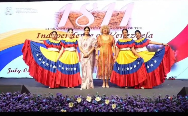 Embajada de Venezuela en India celebra aniversario de la Independencia 