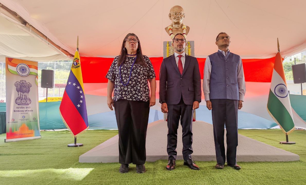 Venezuela e India celebran en Caracas 156 años del natalicio de Gandhi