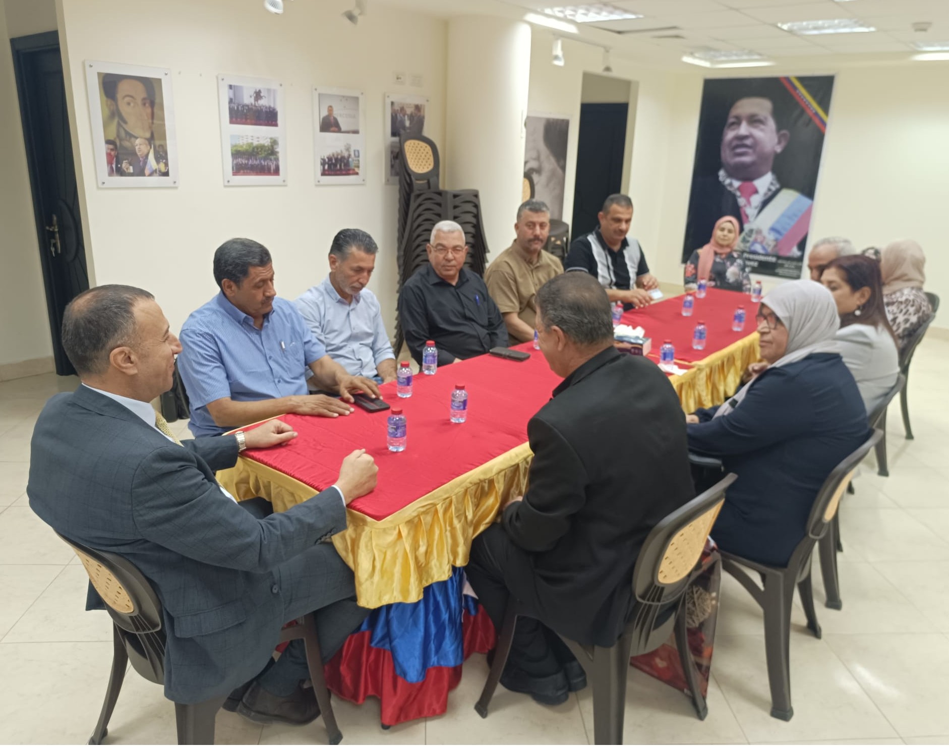 Embajador Taha se reúne con miembros de Coalición Sindical de Trabajadores Palestinos