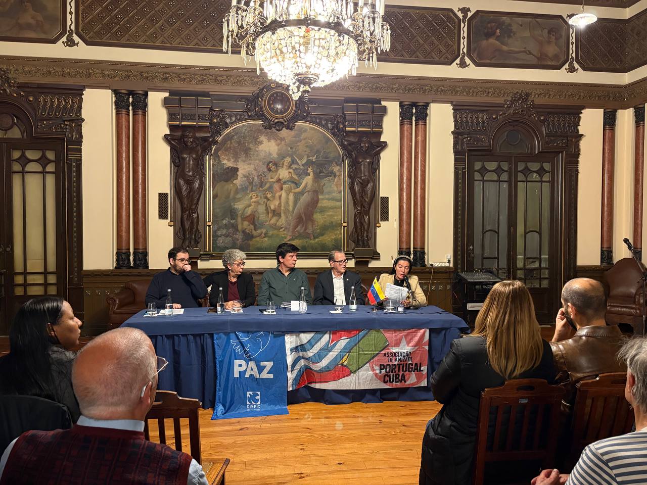 Embajadora de Venezuela en Portugal participa en panel por la paz en la región