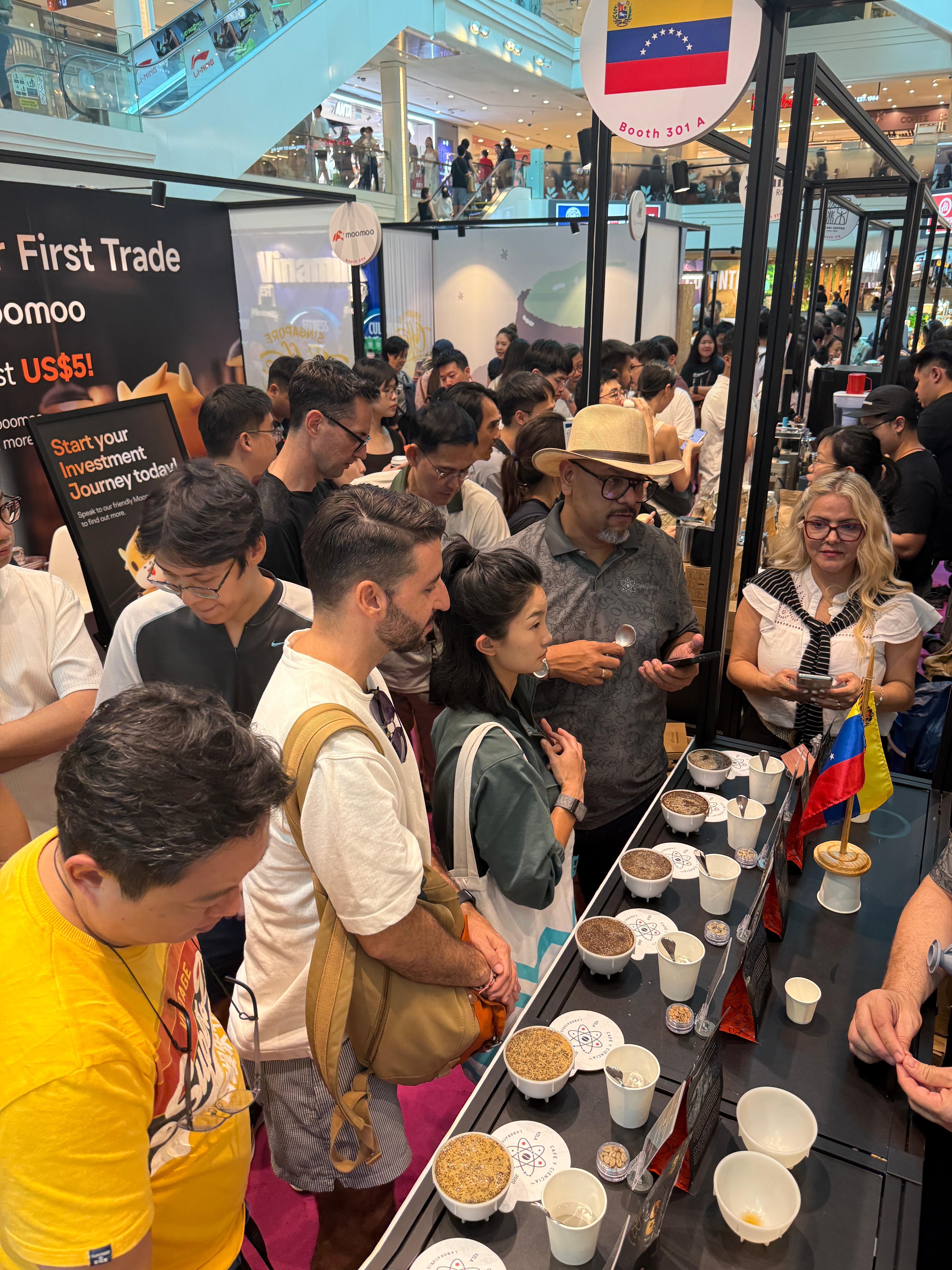 Venezuela presente con café de especialidad en la Singapore Cooffe Week 2025