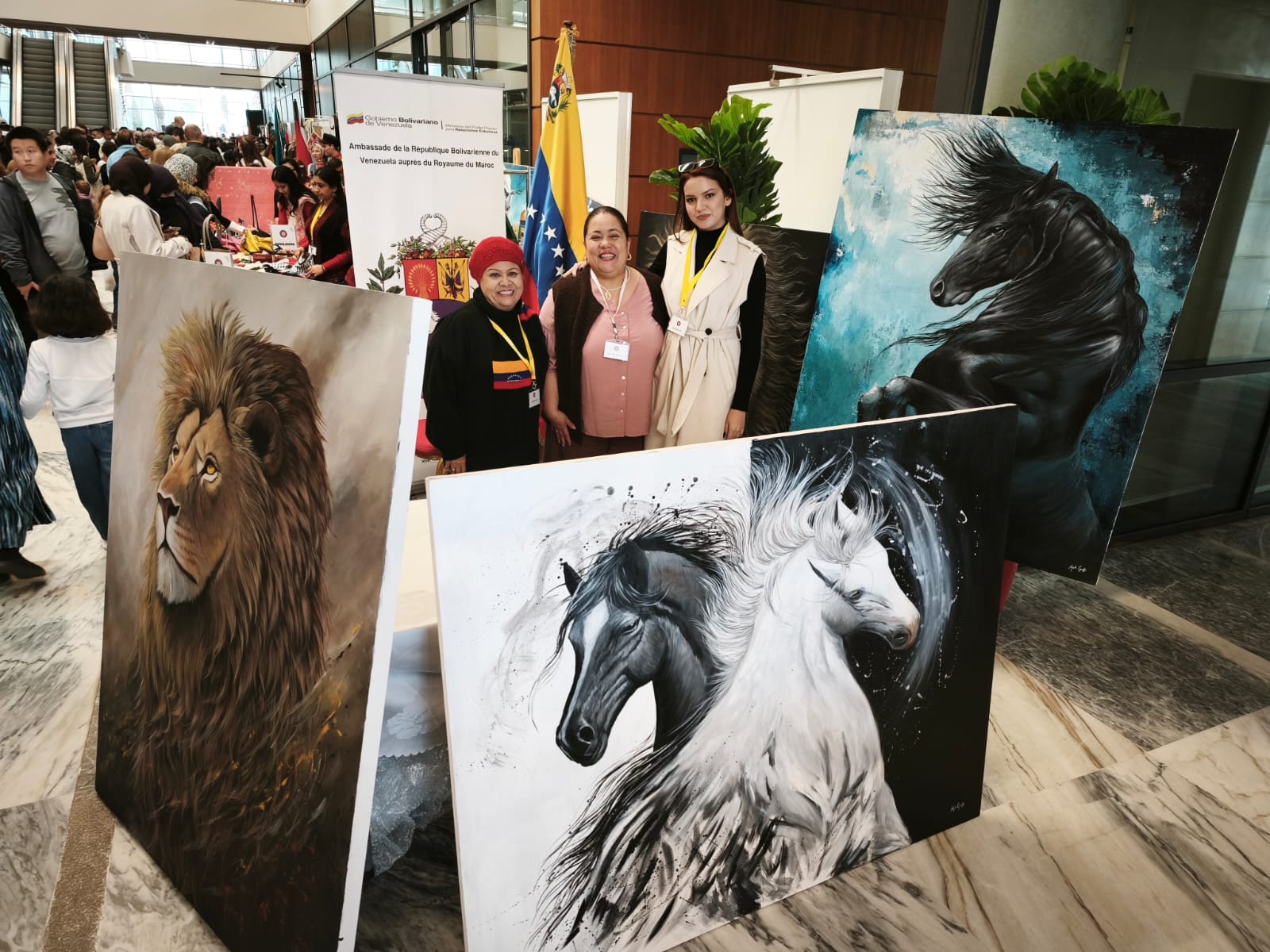 Embajada de Venezuela participa en Bazar Diplomático Solidario de Rabat 2025