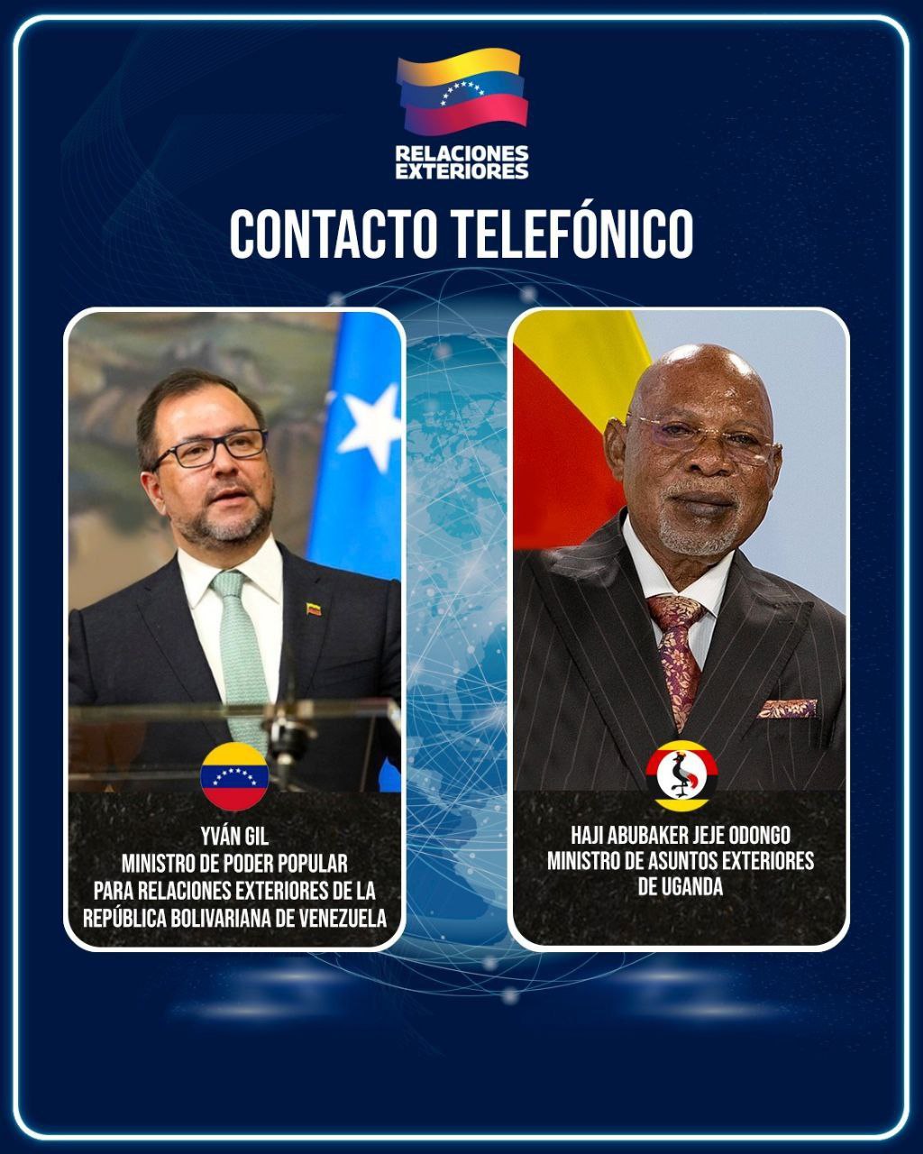 Venezuela y Uganda revisan cooperación bilateral de cara a I Comisión Mixta en 2026