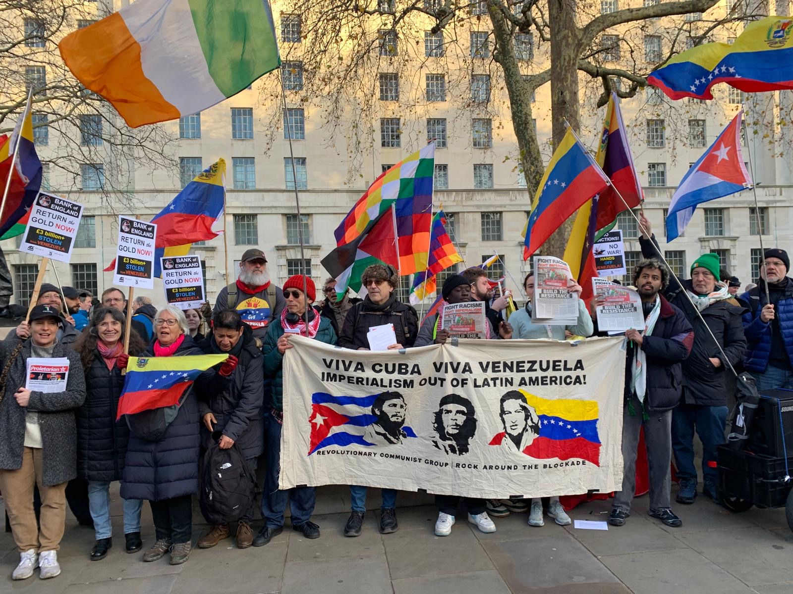 Solidaridad en el Reino Unido se expresa en respaldo a Venezuela