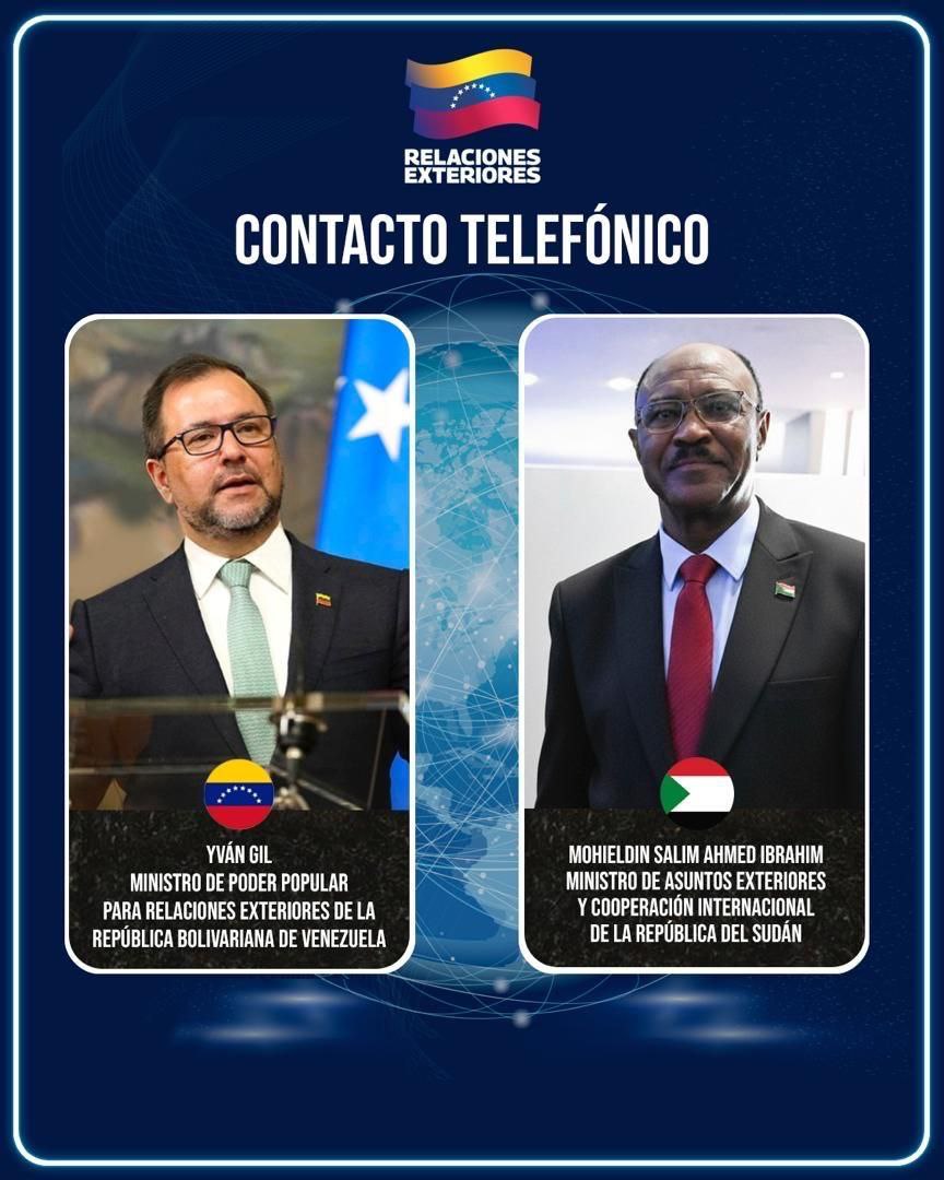 Venezuela y Sudán abordan amenazas belicistas y actos de piratería de EEUU en el Caribe