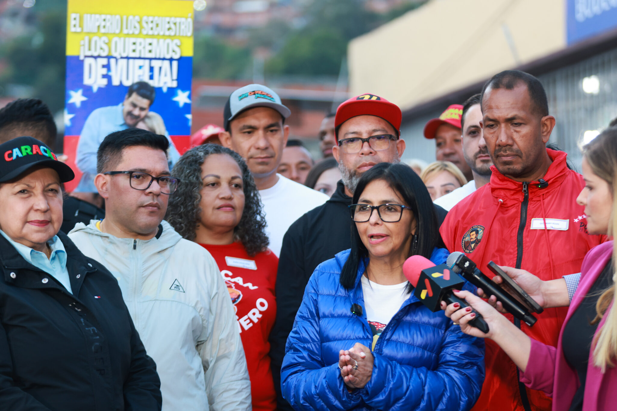 Delcy Rodríguez exige cese de agresiones imperiales contra Venezuela