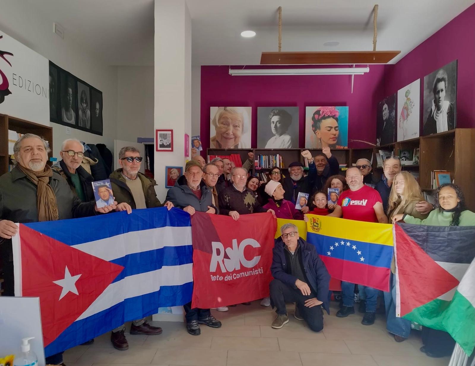 En Nápoles exigen liberación del Presidente Maduro y la Primera Dama Cilia Flores