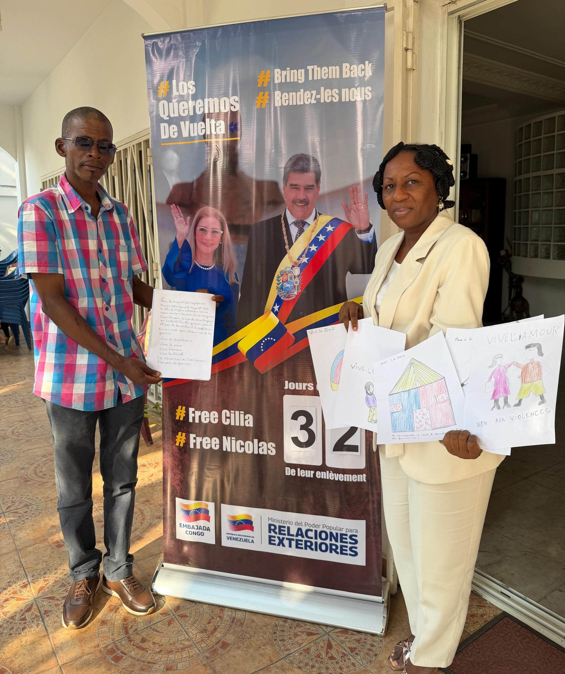 Amigos y aliados de Venezuela en el Congo solicitan pronto regreso de pareja presidencial