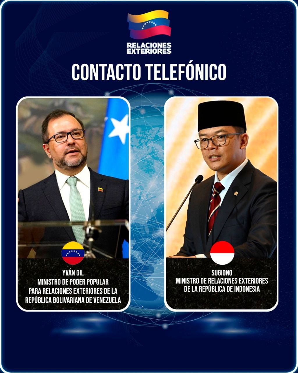 Venezuela e Indonesia coinciden en avanzar en la construcción de mecanismos de cooperación de beneficio mutuo