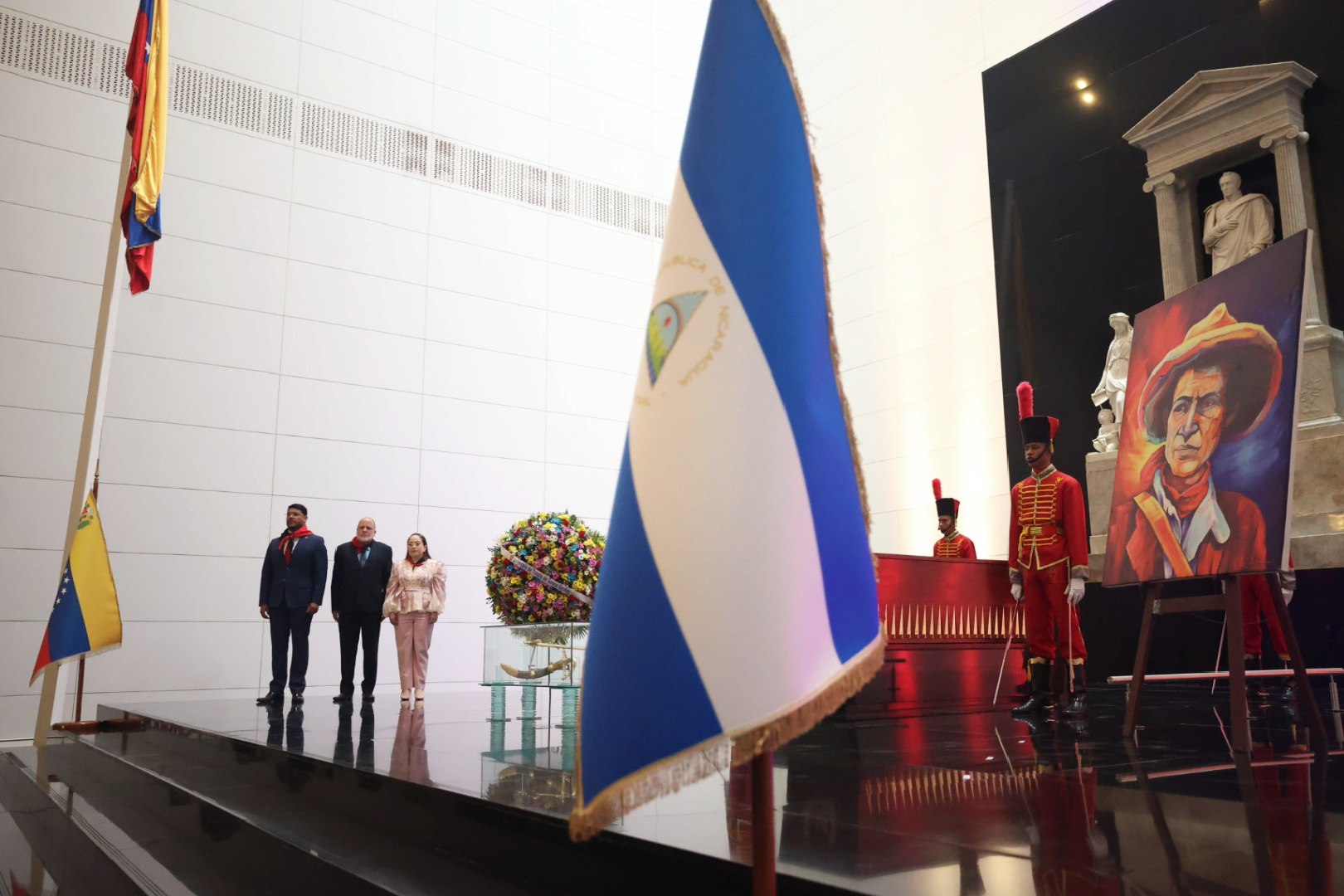 Acto solemne en honor a Sandino fortalece lazos diplomáticos entre Venezuela y Nicaragua
