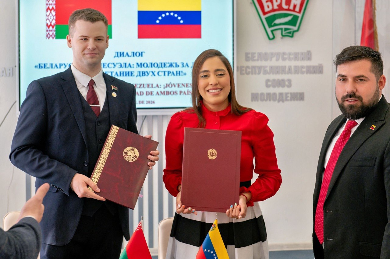 Venezuela y Belarús afianzan alianza estratégica con la firma de acuerdos de cooperación entre jóvenes parlamentarios