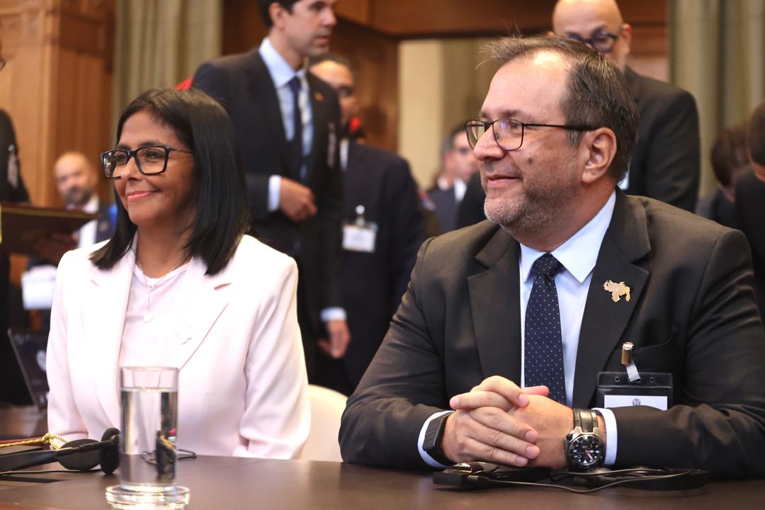 Presidenta (E) Delcy Rodríguez hace un llamado al diálogo bilateral ante controversia sobre la Guayana Esequiba