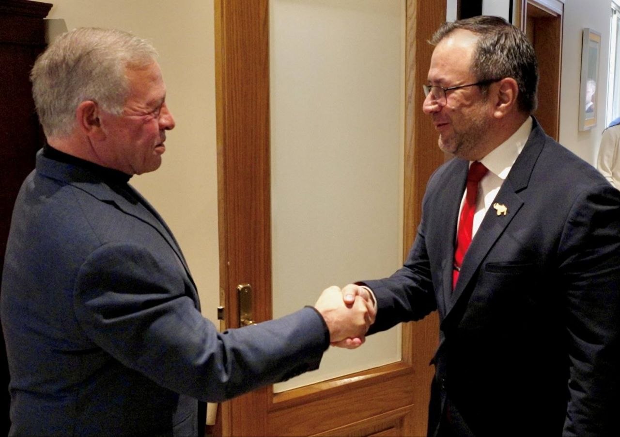 Canciller Yván Gil sostiene encuentro con el Rey Abdullah II de Jordania