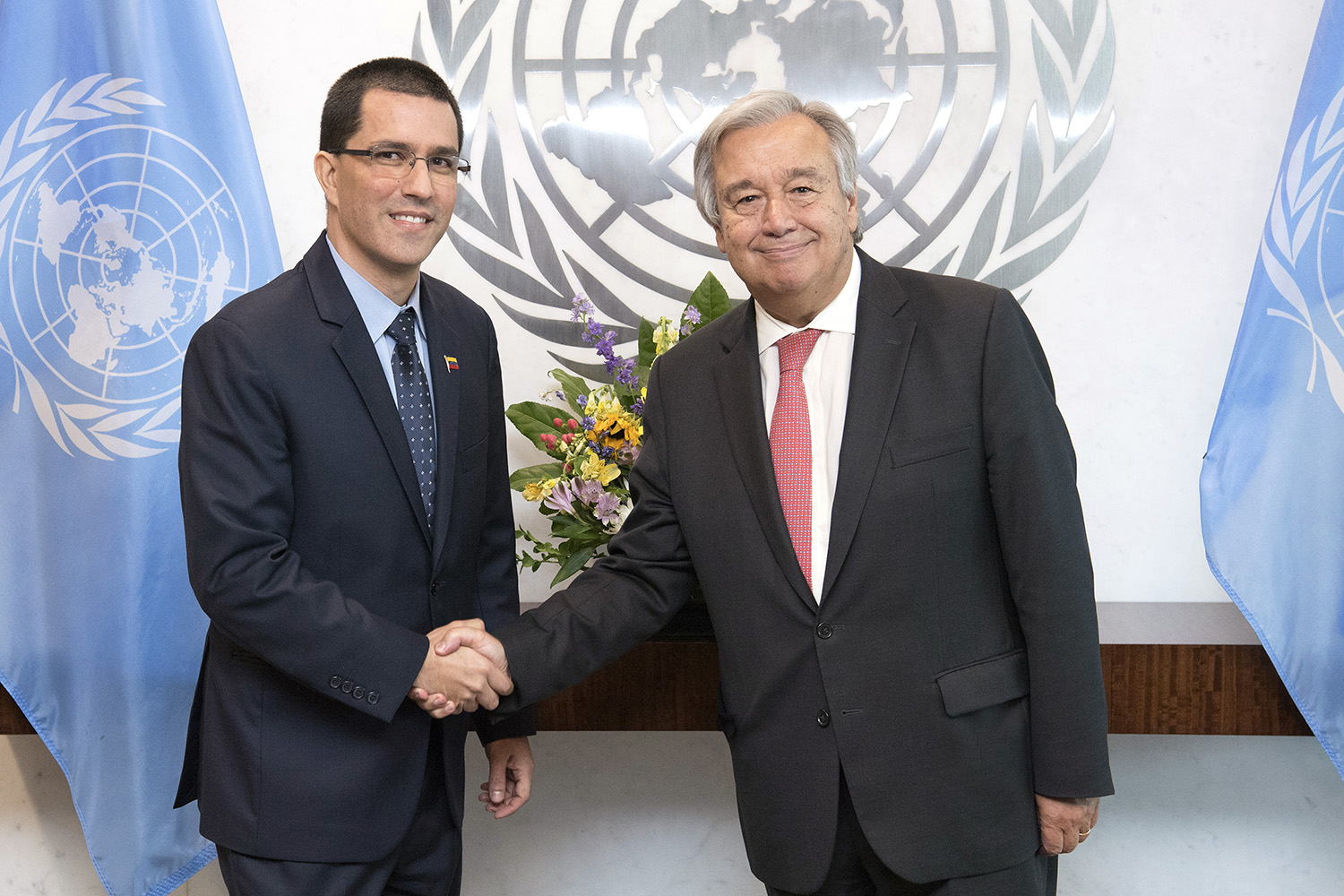 SG with H.E. Mr. Jorge Arreaza, Minister for Foreign Affairs, Bolivarian Republic of Venezuela