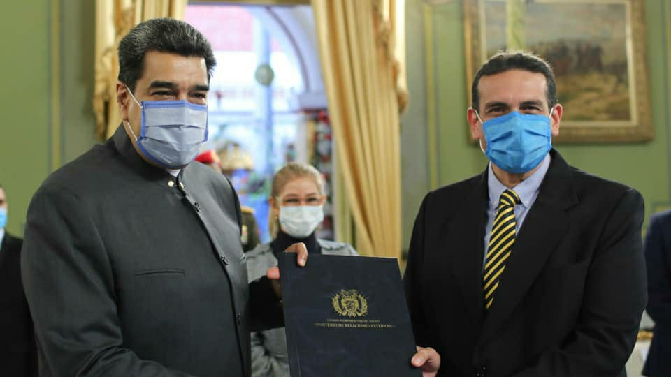 Presidente Maduro recibe Cartas Credenciales del embajador de Bolivia