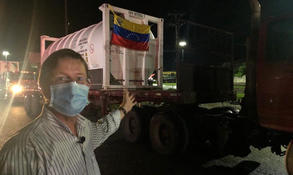 Primer envío de oxígeno de Venezuela llega a Manaos