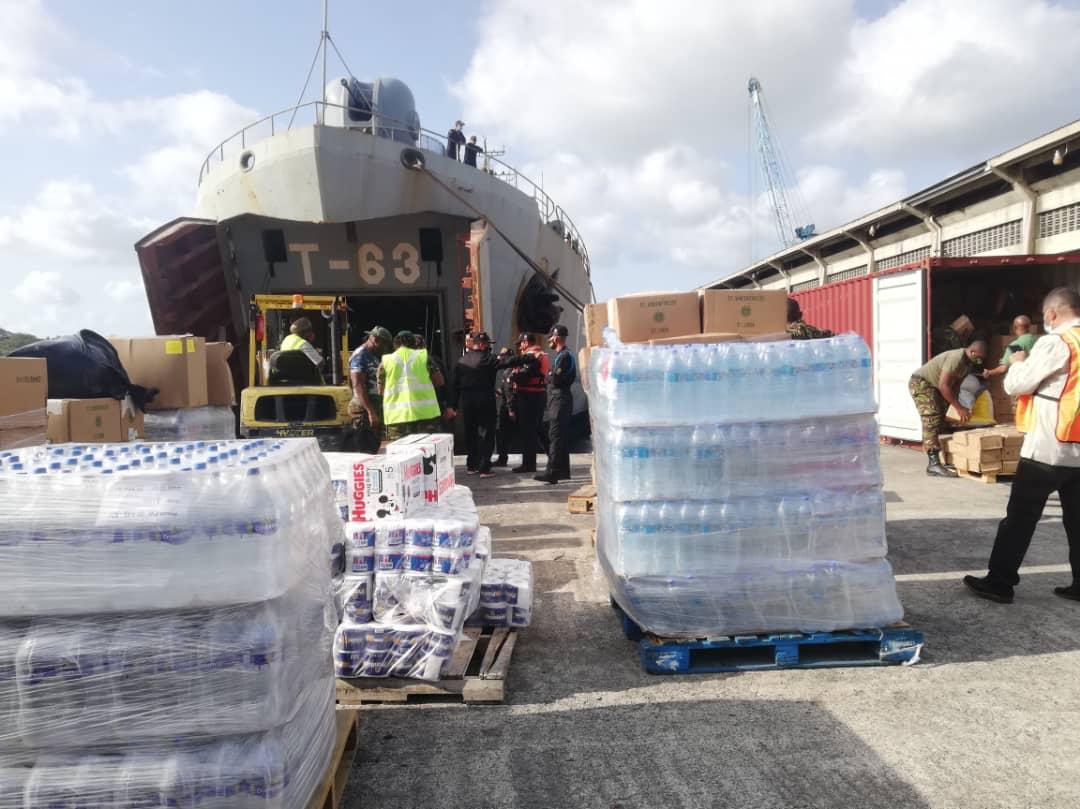 Avanza ejecución de puente humanitario del ALBA-TCP para atender al pueblo de San Vicente y las Granadinas