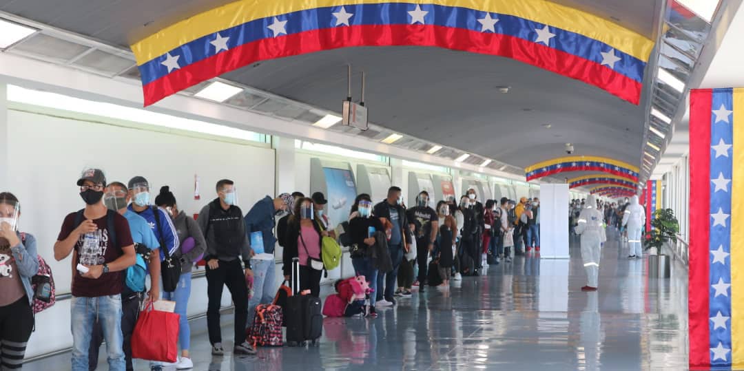 Arriba a Venezuela nuevo vuelo del Plan Vuelta a la Patria con 205 connacionales provenientes de Perú