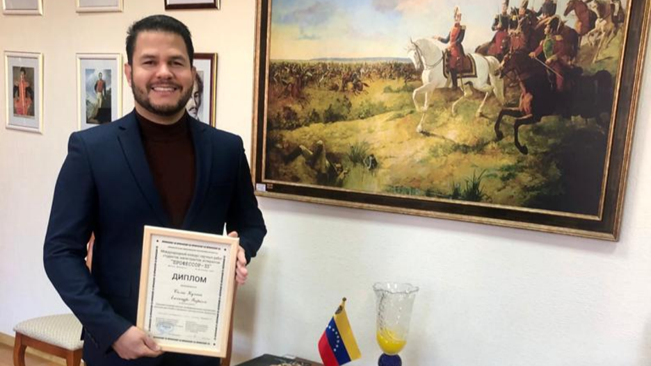 Ingeniero venezolano premiado en Belarús en el Concurso Internacional «Profesor-33»