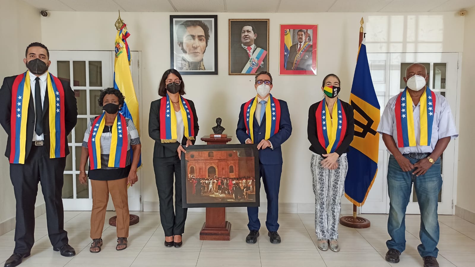 Embajada de Venezuela en Barbados conmemora 211 años de la proclamación de la independencia