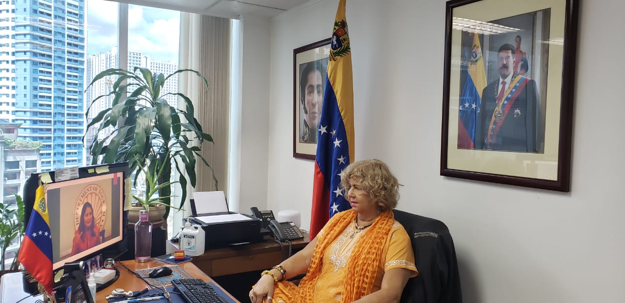 Venezuela participa en foro telemático con secretaria de Turismo de Filipinas