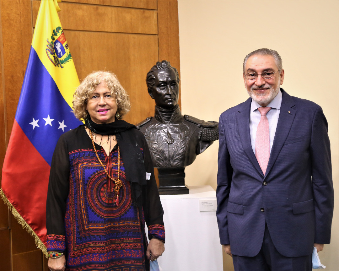 Viceministra Capaya Rodríguez se reúne con embajador de Siria en Venezuela